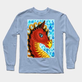 Red Water Dragon Long Sleeve T-Shirt